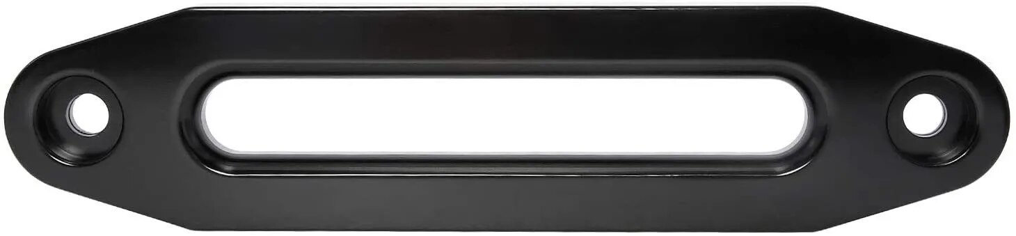 10-Inch Black Chrome Billet Aluminum Hawse Fairlead: Suitable for 8000-15000 LBs Synthetic Winch Rope on SUVs, ATVs, and UTVs