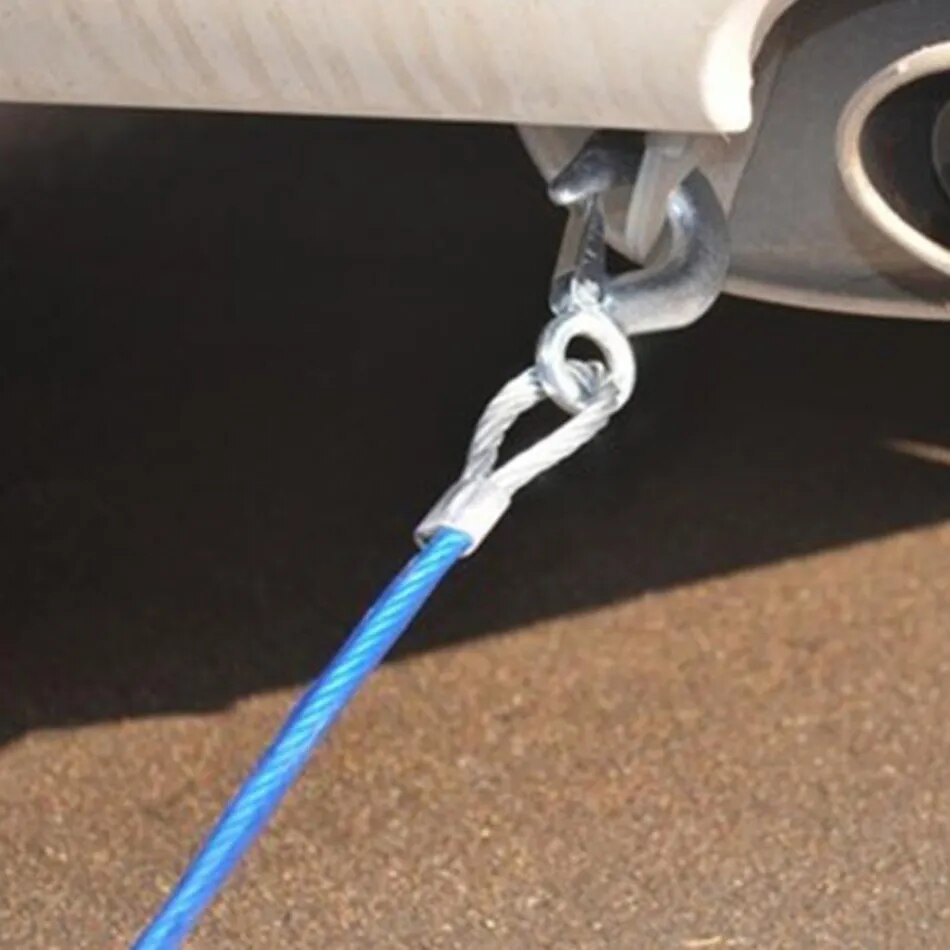 5-Ton 4m Steel Wire Tow Rope with Hook for Emergency Vehicle Towing and Hauling